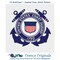 US American Coast Guard Crest Insignia Emblem Counted Cross Stitch Chart Pattern